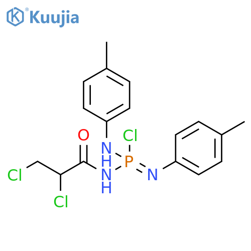 Phosphorodiamidimidic chloride,N-(2,3-dichloro-1-oxopropyl)-N',N''-bis(4-methylphenyl)- structure
