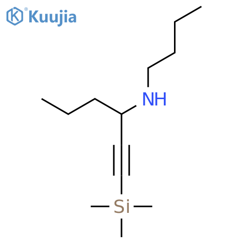 1-Hexyn-3-amine, N-butyl-1-(trimethylsilyl)- structure