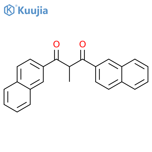 1,3-Propanedione, 2-methyl-1,3-di-2-naphthalenyl- structure