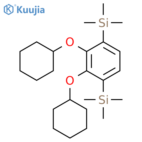 Silane, [2,3-bis(cyclohexyloxy)-1,4-phenylene]bis[trimethyl- structure
