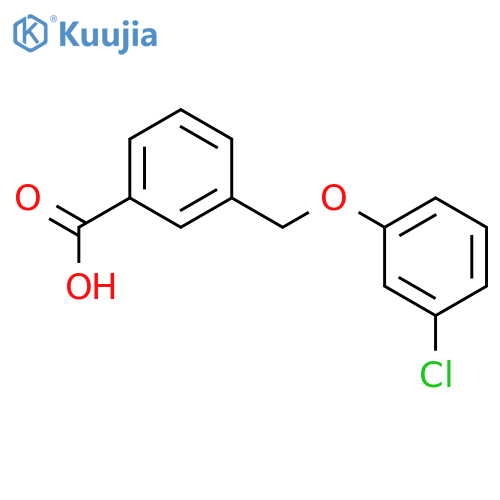 3-(3-chlorophenoxy)methylbenzoic acid structure