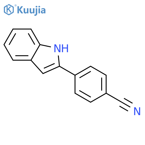 Benzonitrile, 4-(1H-indol-2-yl)- structure