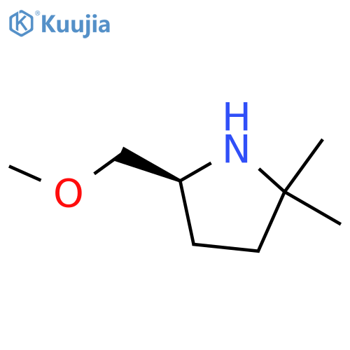 (5S)-5-(methoxymethyl)-2,2-dimethyl-Pyrrolidine structure