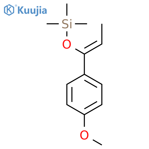 Silane, [[1-(4-methoxyphenyl)-1-propenyl]oxy]trimethyl- structure