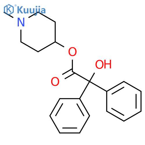 1-Methylpiperidin-4-yl 2-hydroxy-2,2-diphenylacetate structure