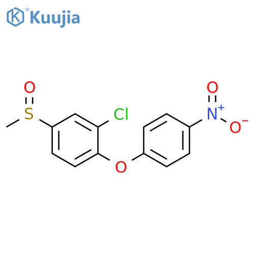 Benzene, 2-chloro-4-(methylsulfinyl)-1-(4-nitrophenoxy)- structure