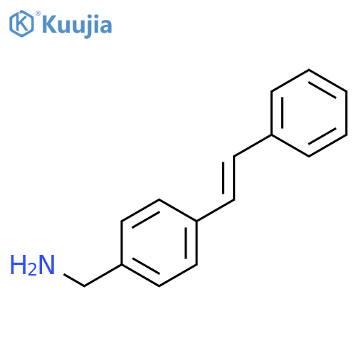 (E)-(4-Styrylphenyl)methanamine structure