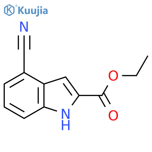 Ethyl 4-cyano-1H-indole-2-carboxylate structure