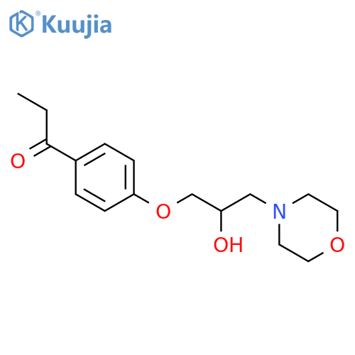 1-{4-2-hydroxy-3-(morpholin-4-yl)propoxyphenyl}propan-1-one structure