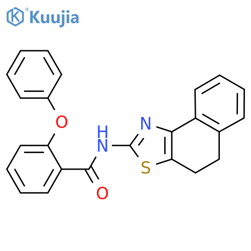 N-{4H,5H-naphtho1,2-d1,3thiazol-2-yl}-2-phenoxybenzamide structure