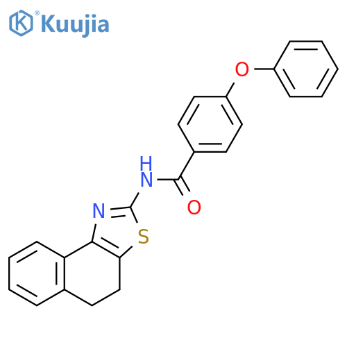 N-{4H,5H-naphtho1,2-d1,3thiazol-2-yl}-4-phenoxybenzamide structure