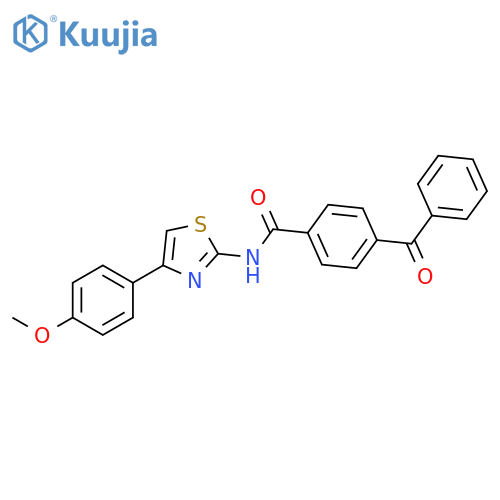 4-benzoyl-N-4-(4-methoxyphenyl)-1,3-thiazol-2-ylbenzamide structure