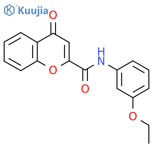 N-(3-ethoxyphenyl)-4-oxo-4H-chromene-2-carboxamide structure