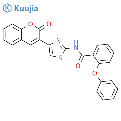 N-4-(2-oxo-2H-chromen-3-yl)-1,3-thiazol-2-yl-2-phenoxybenzamide structure