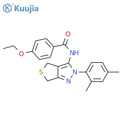 N-2-(2,4-dimethylphenyl)-2H,4H,6H-thieno3,4-cpyrazol-3-yl-4-ethoxybenzamide structure