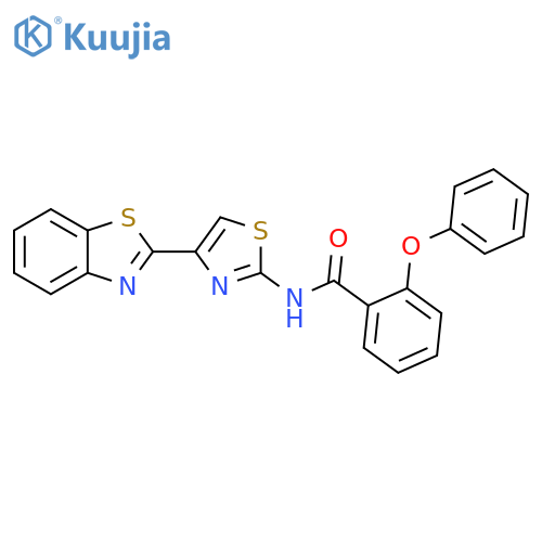 N-4-(1,3-benzothiazol-2-yl)-1,3-thiazol-2-yl-2-phenoxybenzamide structure