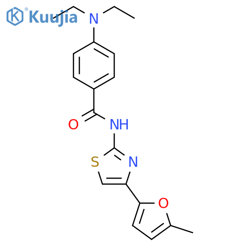 4-(diethylamino)-N-4-(5-methylfuran-2-yl)-1,3-thiazol-2-ylbenzamide structure