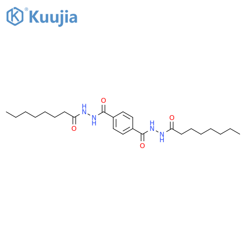 1,4-Benzenedicarboxylic acid, bis[2-(1-oxooctyl)hydrazide] structure