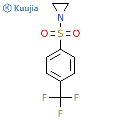 1-4-(trifluoromethyl)benzenesulfonylaziridine structure