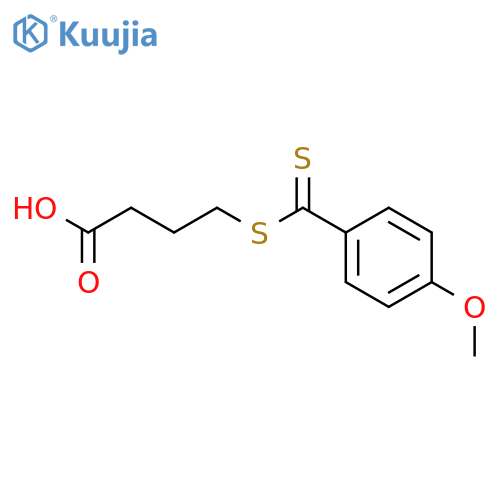 Butanoicacid, 4-[[(4-methoxyphenyl)thioxomethyl]thio]- structure