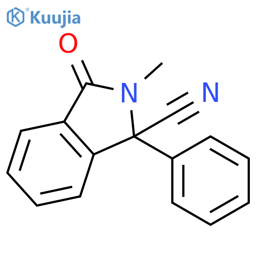 1H-Isoindole-1-carbonitrile, 2,3-dihydro-2-methyl-3-oxo-1-phenyl- structure
