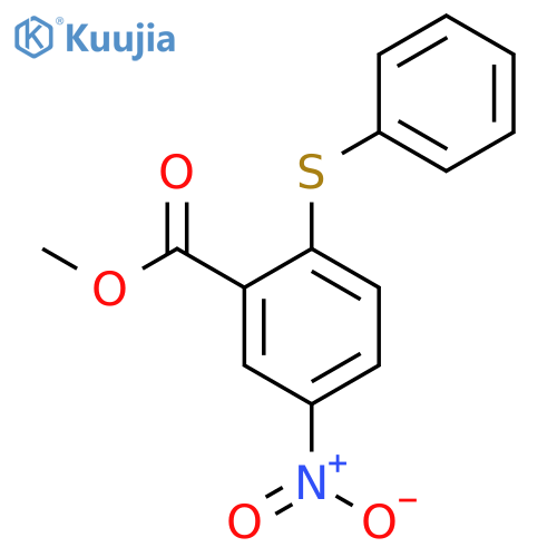 Methyl 5-nitro-2-(phenylthio)benzoate structure
