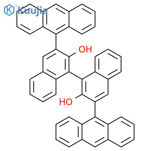 (S)-3,3'-Di(anthracenyl-9-yl)-1,1'-binapthalene-2,2'-diol structure