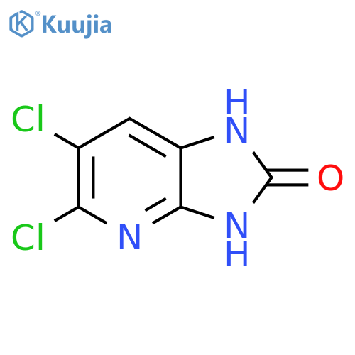 5,6-dichloro-1H,2H,3H-imidazo4,5-bpyridin-2-one structure