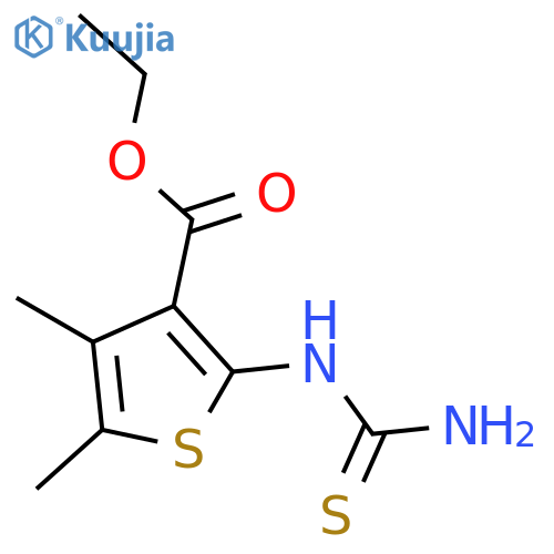 Ethyl 2-(Carbamothioylamino)-4,5-dimethylthiophene-3-carboxylate structure