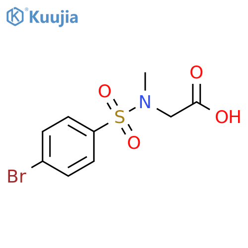 N-(4-Bromophenyl)sulfonyl-N-methylglycine structure
