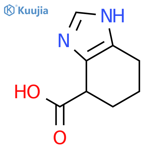 4,5,6,7-tetrahydro-1H-1,3-benzodiazole-7-carboxylic acid structure