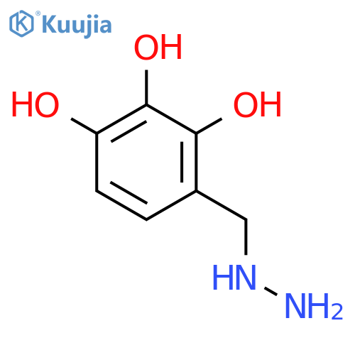 4-(hydrazinylmethyl)benzene-1,2,3-triol structure