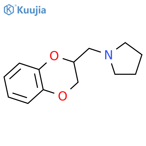 1-(2,3-dihydro-1,4-benzodioxin-2-ylmethyl)pyrrolidine structure