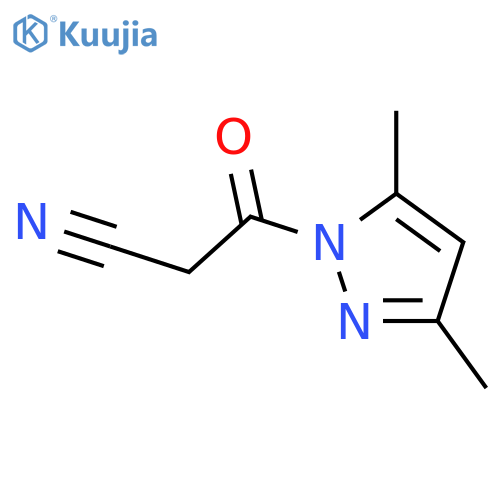 3-(3,5-dimethylpyrazol-1-yl)-3-oxo-propanenitrile structure