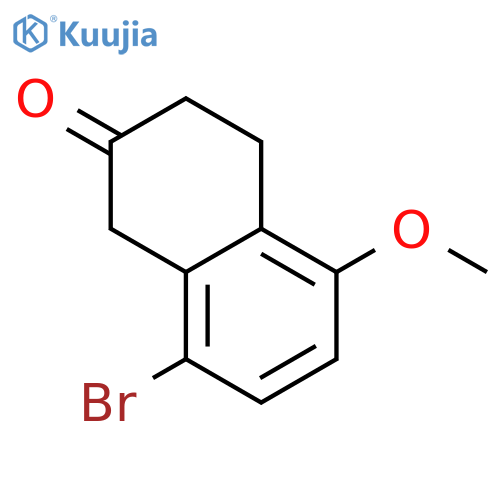 5-Methoxyl-8-bromo-2-tetralone structure
