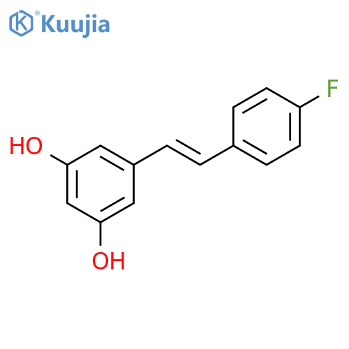 1,3-Benzenediol, 5-[(1E)-2-(4-fluorophenyl)ethenyl]- structure