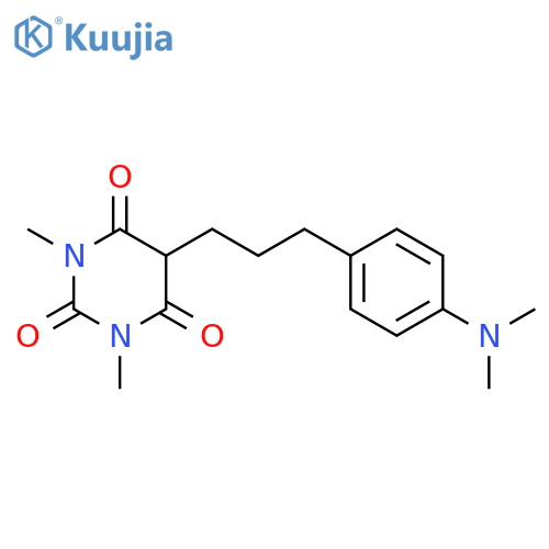 2,4,6(1H,3H,5H)-Pyrimidinetrione,5-[3-[4-(dimethylamino)phenyl]propyl]-1,3-dimethyl- structure