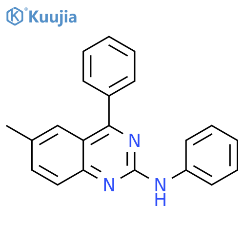 6-methyl-N,4-diphenylquinazolin-2-amine structure