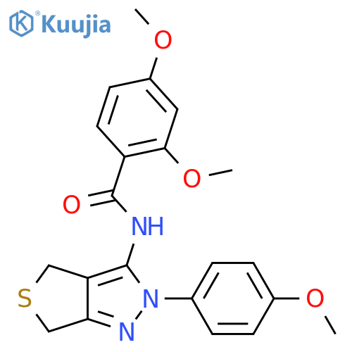 2,4-dimethoxy-N-2-(4-methoxyphenyl)-2H,4H,6H-thieno3,4-cpyrazol-3-ylbenzamide structure