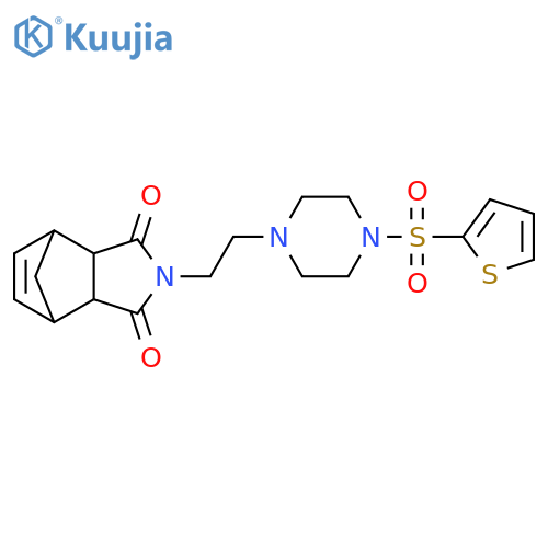 4-{2-4-(thiophene-2-sulfonyl)piperazin-1-ylethyl}-4-azatricyclo5.2.1.0^{2,6}dec-8-ene-3,5-dione structure