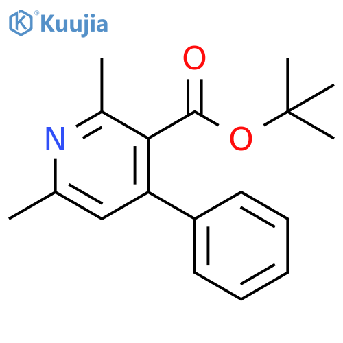 3-Pyridinecarboxylic acid, 2,6-dimethyl-4-phenyl-, 1,1-dimethylethylester structure