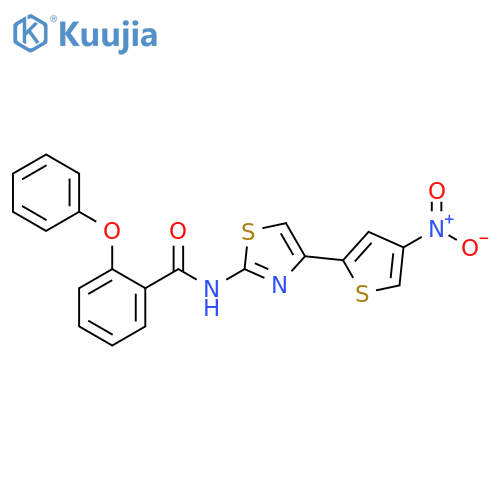 N-4-(4-nitrothiophen-2-yl)-1,3-thiazol-2-yl-2-phenoxybenzamide structure