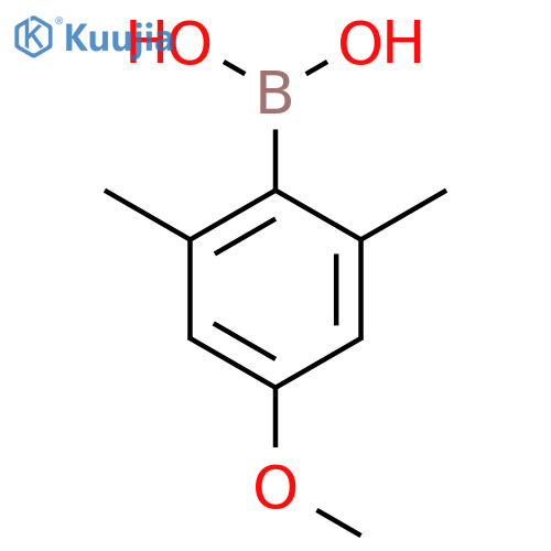 (4-methoxy-2,6-dimethylphenyl)boronic acid structure