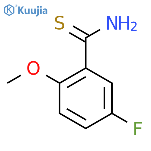 5-fluoro-2-methoxybenzene-1-carbothioamide structure