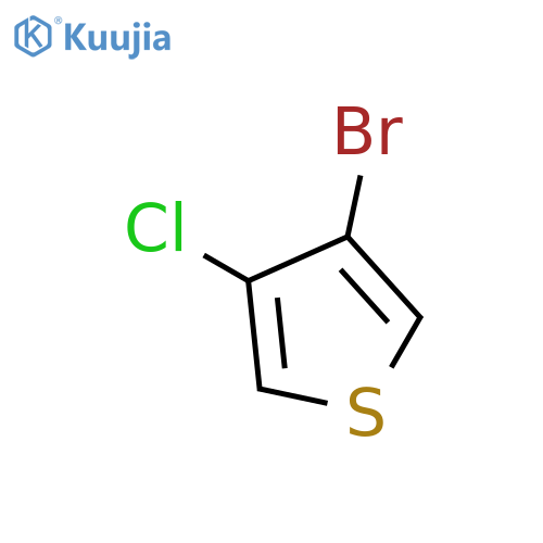 3-Bromo-4-chlorothiophene structure