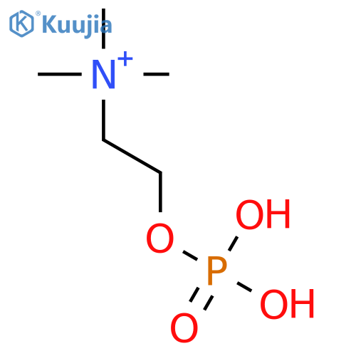 Ethanaminium, N,N,N-trimethyl-2-(phosphonooxy)- structure
