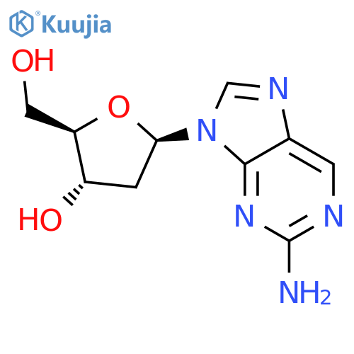 2-Amino-9-(β-D-2’-deoxyribfuranosyl)purine structure