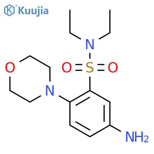 5-amino-N,N-diethyl-2-(morpholin-4-yl)benzene-1-sulfonamide structure
