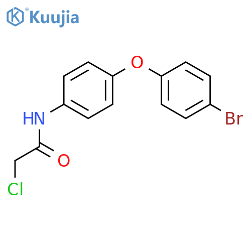 N-4-(4-bromophenoxy)phenyl-2-chloroacetamide structure