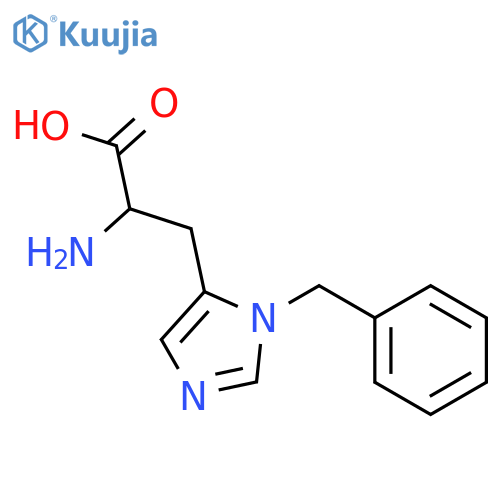Imidazole-5-propionicacid, a-amino-1-benzyl- (8CI) structure